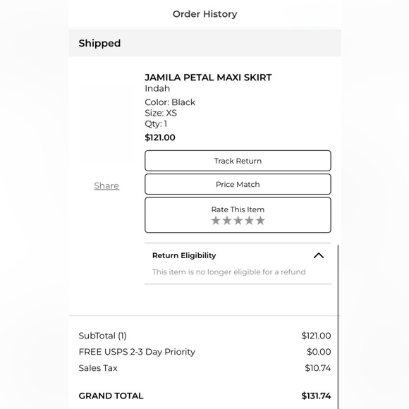 Indah Black Asymmetrical Layered Maxi Skirt - Picture 4 of 15